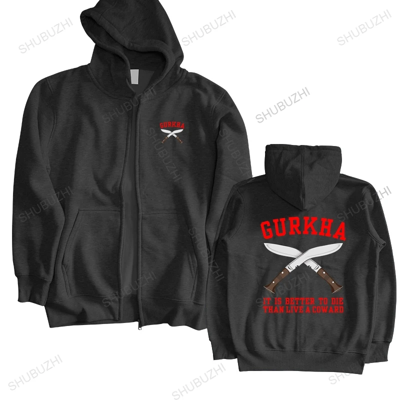

drop shipping men cool brand hoodie GURKHA MOTTO ELITE REGIMENT INSPIRED SLOGAN ARMY ADULTS hoody brand Man crew neck hoodies