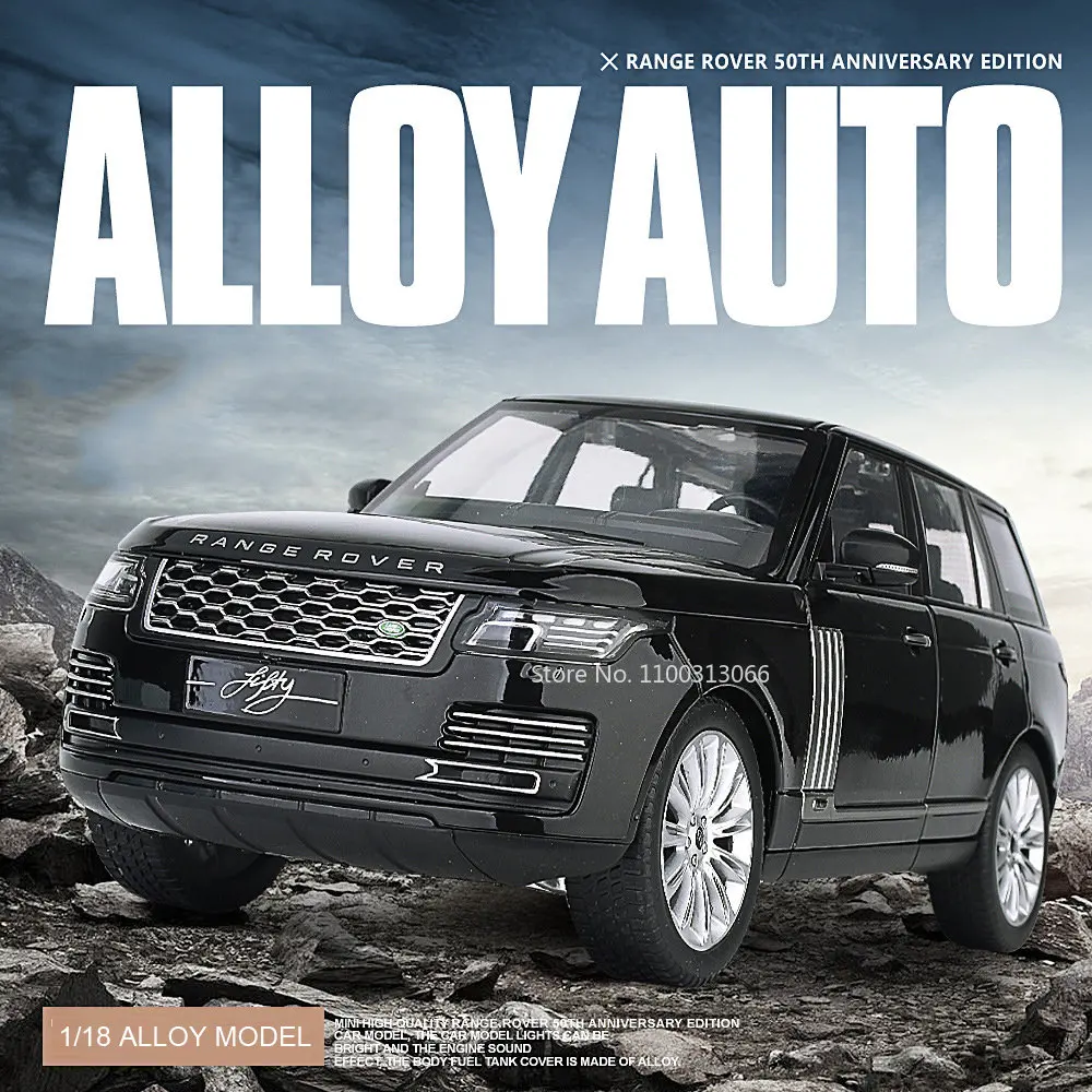 1:18 Range Rover 50-я годовщина, модель автомобиля из сплава, литые игрушки, модель телефона, имитация звука, коллекция, подарок для детей 
1:18 Range Rover 50-я годовщина, модель автомобиля из сплава, литые игрушки, модель телефона, имитация звука, коллекция, подарок для детей