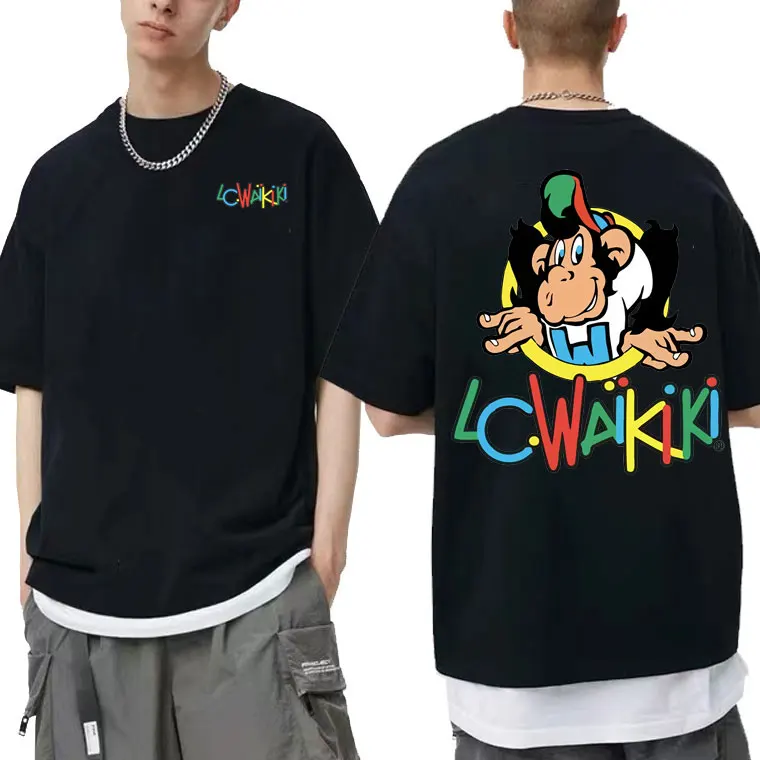 Hot Sale Man Short Sleeve Tees Funny Monkey Graphic T Shirt Lc Waikiki Monkey Double Sided Print Tshirt Men Women Brand T-shirt
Hot Sale Man Short Sleeve Tees Funny Monkey Graphic T Shirt Lc Waikiki Monkey Double Sided Print Tshirt Men Women Brand T-shirt