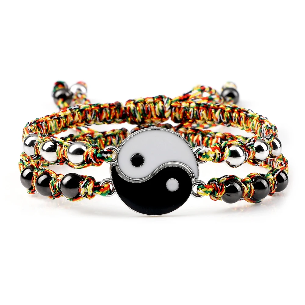7 Styles Yin Yang Bracelet For Women Men Handmade Braid Hematite Round Beads Adjustable Couple Distance Bracelet Tai Chi Jewelry
7 Styles Yin Yang Bracelet For Women Men Handmade Braid Hematite Round Beads Adjustable Couple Distance Bracelet Tai Chi Jewelry