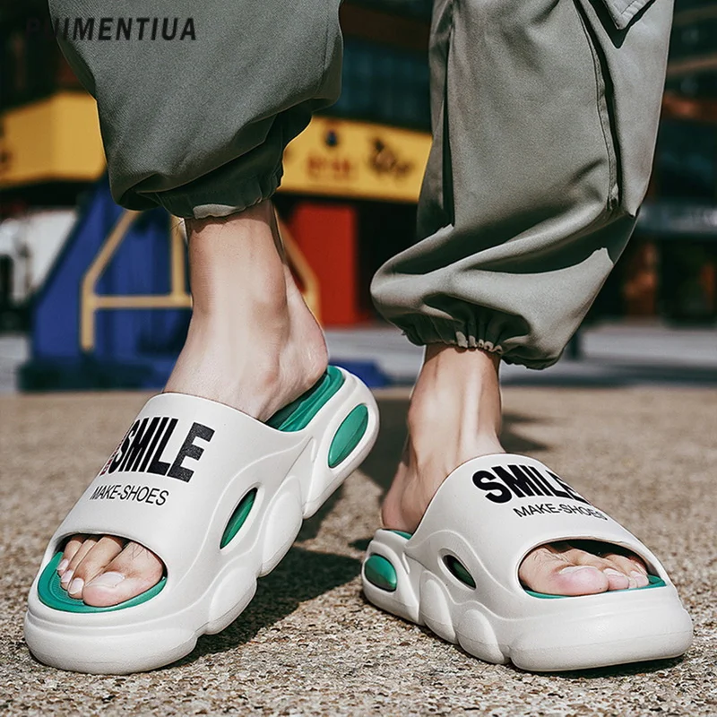 2023 Summer Sneaker Slippers For Men Thick Bottom Thick Platform Slides Soft EVA Hollow Unisex Sports Sandals Casual Beach Shoes
2023 Summer Sneaker Slippers For Men Thick Bottom Thick Platform Slides Soft EVA Hollow Unisex Sports Sandals Casual Beach Shoes