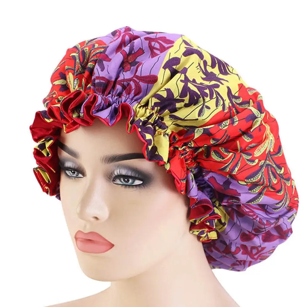 Satin Bonnet Double Layer Printd Pattern Reversible Night Sleeping Bonnet Cap for Home Use
Satin Bonnet Double Layer Printd Pattern Reversible Night Sleeping Bonnet Cap for Home Use