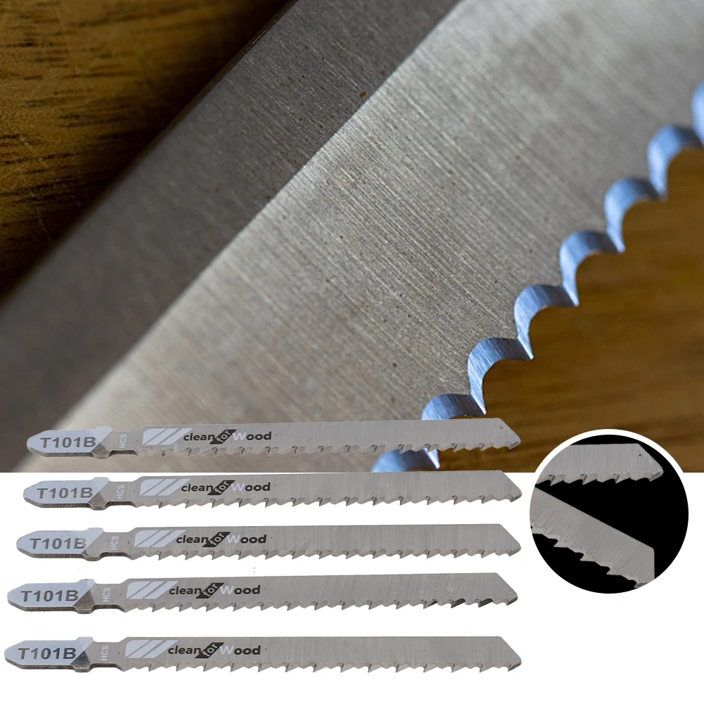 5PCS/Set T101B Jigaw Blades Jig Saw Blade HCS Wood Blades For Wood Plastic Cutting T Shank Power Tool Reciprocating Saw Blade
5PCS/Set T101B Jigaw Blades Jig Saw Blade HCS Wood Blades For Wood Plastic Cutting T Shank Power Tool Reciprocating Saw Blade