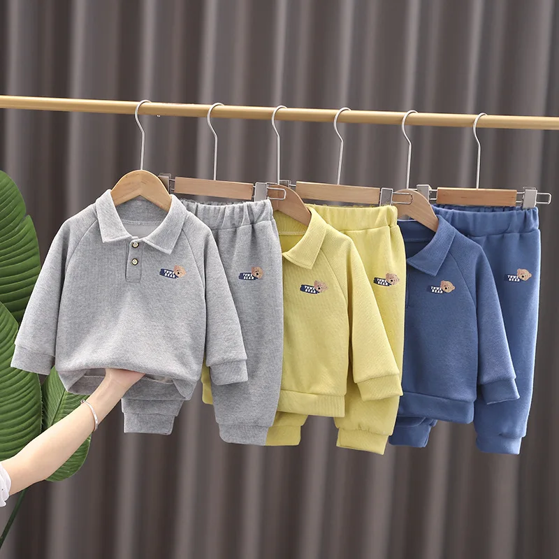 Spring Autumn New Kids 2pcs Sports Baby Boy Girl Clothes Sets Fashion Toddler Infant Cotton Outfits Cartoon Lapel Pullover+Pants
Spring Autumn New Kids 2pcs Sports Baby Boy Girl Clothes Sets Fashion Toddler Infant Cotton Outfits Cartoon Lapel Pullover+Pants