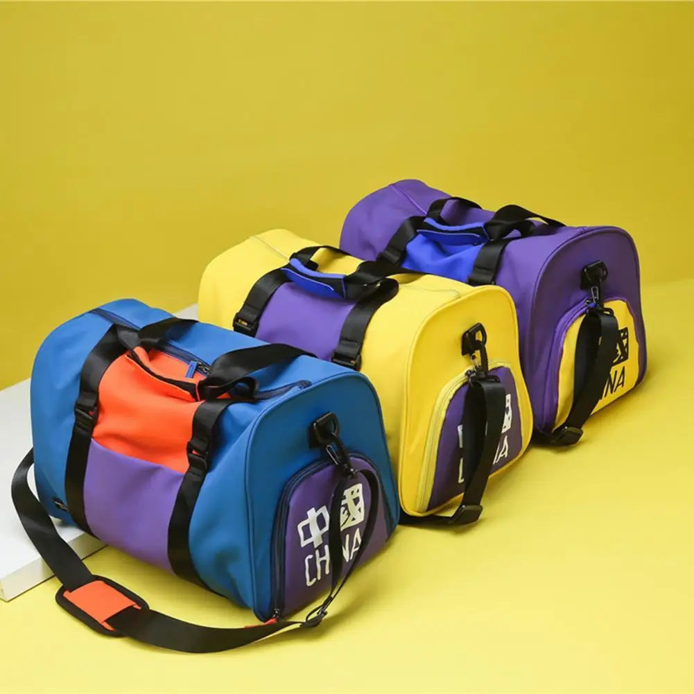 Color Stitching Unisex Outdoor Bag Wet Dry Separation Fitness Equipment Training Shoulder Bag Multifunctional Sports Gym Bag
Color Stitching Unisex Outdoor Bag Wet Dry Separation Fitness Equipment Training Shoulder Bag Multifunctional Sports Gym Bag