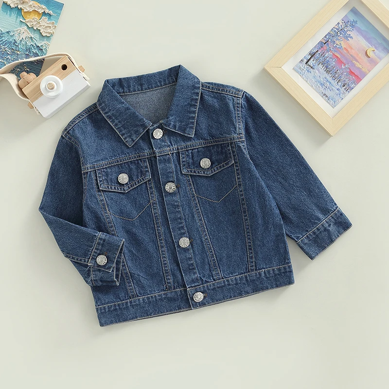Toddler Kids Boys Girls Denim Jean Spring Fall Jacket Button Long Sleeve Coat Outwear Tops 0-5Y Support Wholesale
Toddler Kids Boys Girls Denim Jean Spring Fall Jacket Button Long Sleeve Coat Outwear Tops 0-5Y Support Wholesale