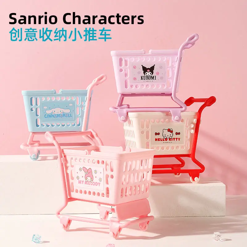 Kawaii Sanrios Storage Basket Kitty Kuromi My Melody Cinnamoroll Cartoon Cart Debris Desktop Storage Box Birthday Gift for Girls
Kawaii Sanrios Storage Basket Kitty Kuromi My Melody Cinnamoroll Cartoon Cart Debris Desktop Storage Box Birthday Gift for Girls