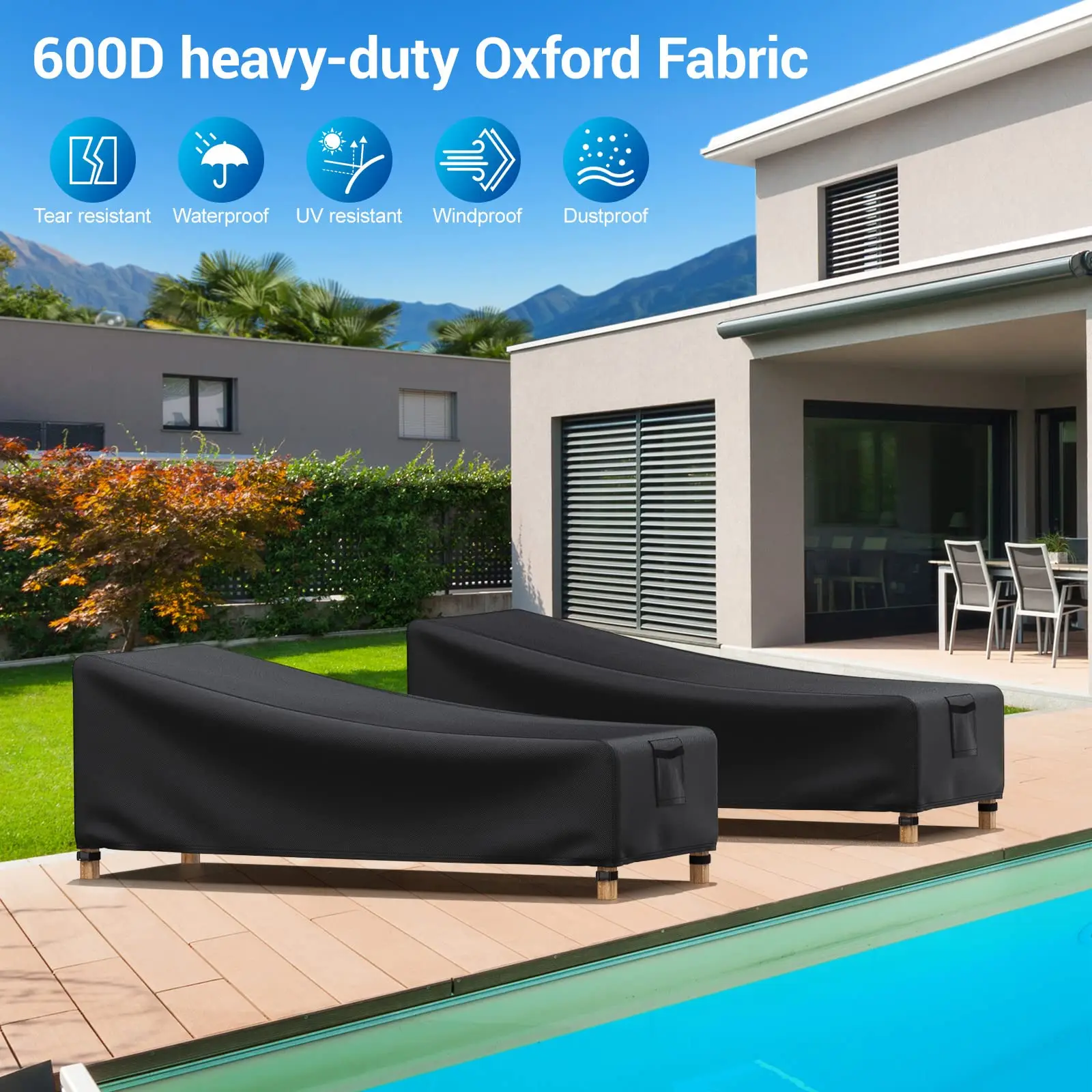 Чехол для шезлонга Oxford 600D 
Чехол для шезлонга Oxford 600D