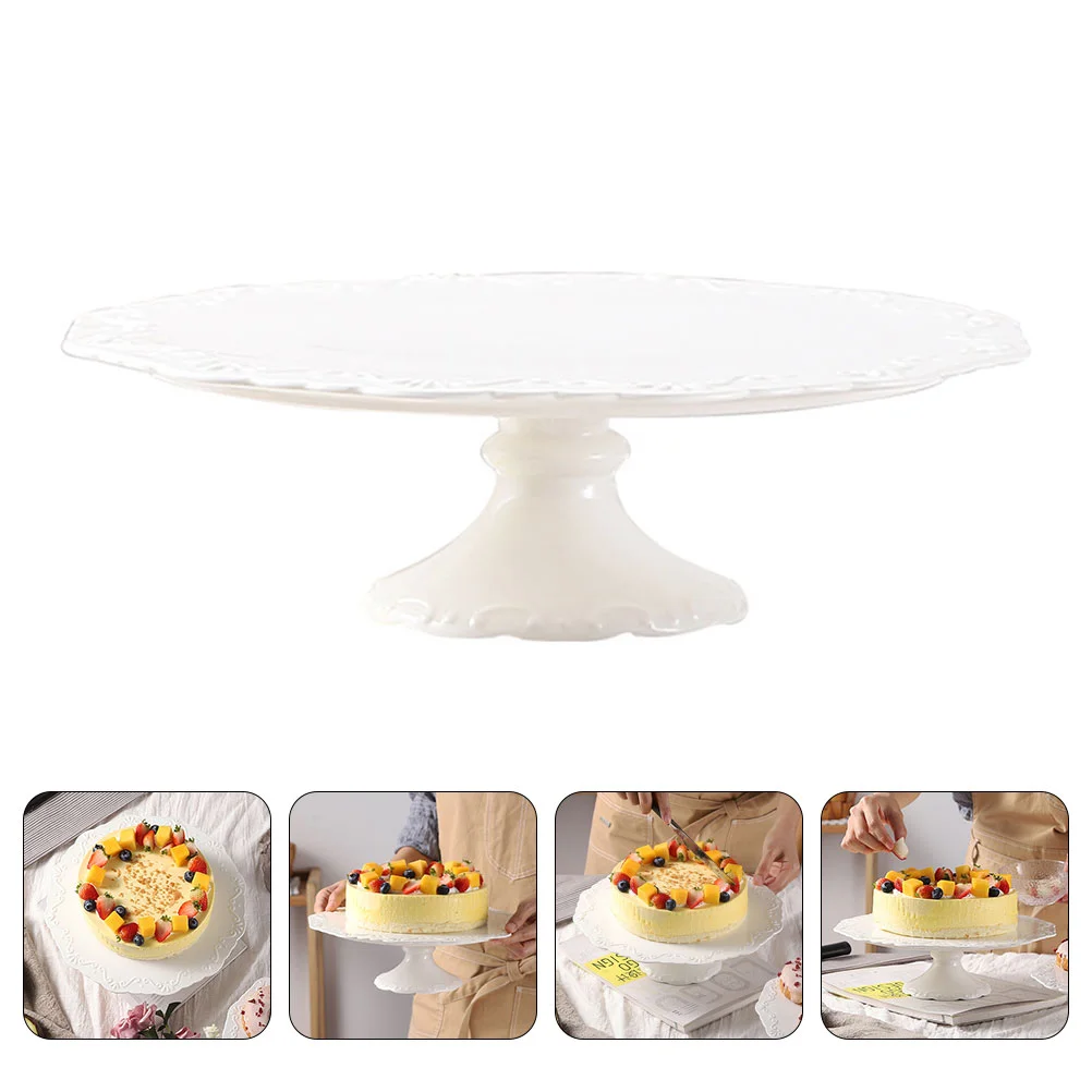 Embossed Cake Stand Dessert Holder Round Cake Pan Candy Dessert Tray Ceramics Cake Storage Rack Wedding Decor
Embossed Cake Stand Dessert Holder Round Cake Pan Candy Dessert Tray Ceramics Cake Storage Rack Wedding Decor