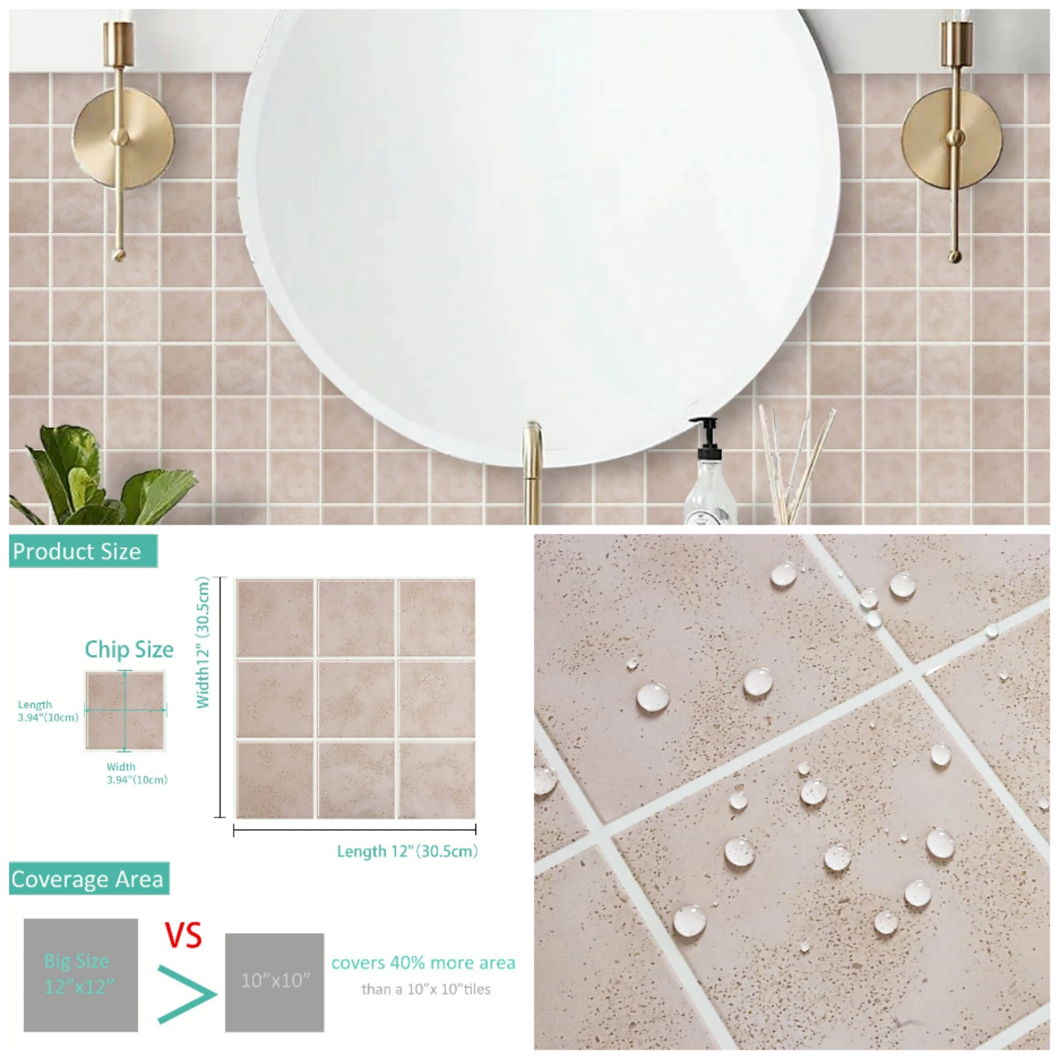 3 Style Marble Design Surface 5/10 Sheet Tile Wall Stickers Home Decor Covers Peel & Stick Wallpaper For Kitchen Bathroom
3 Style Marble Design Surface 5/10 Sheet Tile Wall Stickers Home Decor Covers Peel & Stick Wallpaper For Kitchen Bathroom