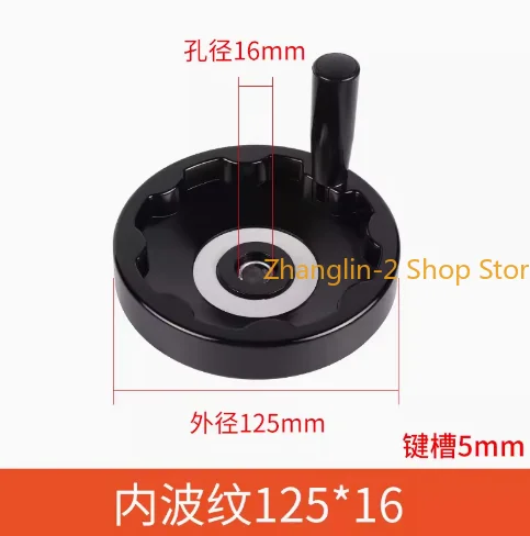 1 шт., черный фрезерный станок, токарный станок, ЧПУ, 3D принтер, спиральный ручной диск, гофрированный складной маховик 100/125/160/200 мм 
1 шт., черный фрезерный станок, токарный станок, ЧПУ, 3D принтер, спиральный ручной диск, гофрированный складной маховик 100/125/160/200 мм