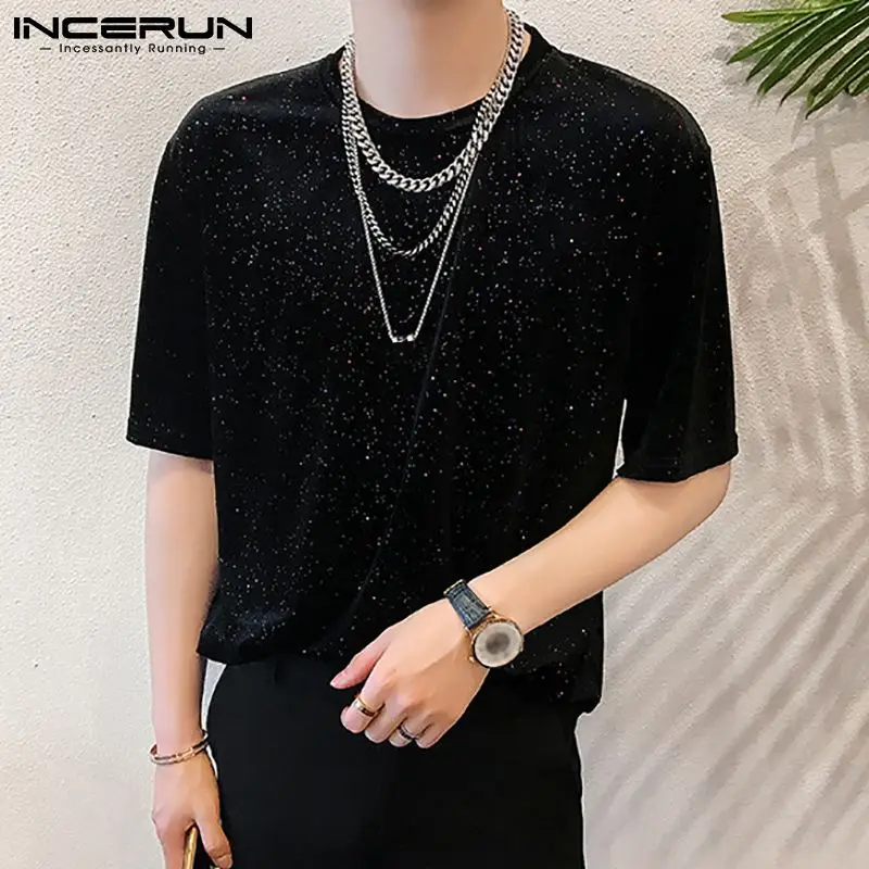 INCERUN Tops 2022 Men's Camiseta Fashion Casual Style Male Flash Powder Tees All-match Simple Short Sleeve O-neck T-Shirts S-5XL
INCERUN Tops 2022 Men's Camiseta Fashion Casual Style Male Flash Powder Tees All-match Simple Short Sleeve O-neck T-Shirts S-5XL