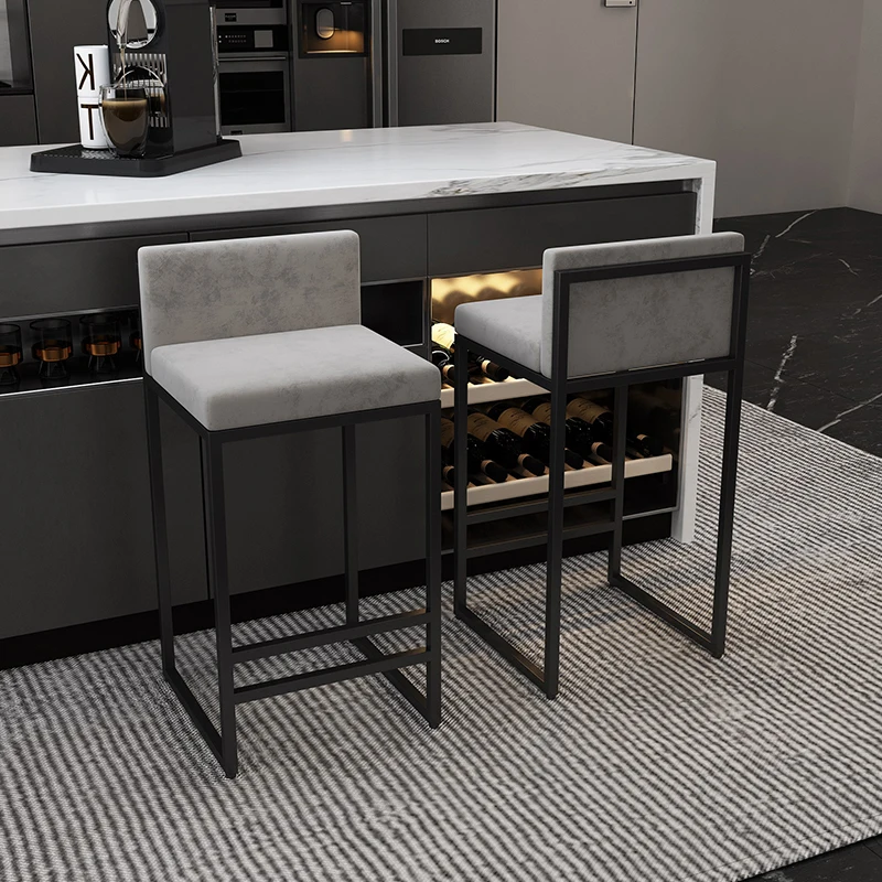 Restaurant Metal Bar Chair High Nordic Backrest European Square Bar Stool Luxury Modern Metalic Base Cadeiras De Bar Home Doctor
Restaurant Metal Bar Chair High Nordic Backrest European Square Bar Stool Luxury Modern Metalic Base Cadeiras De Bar Home Doctor