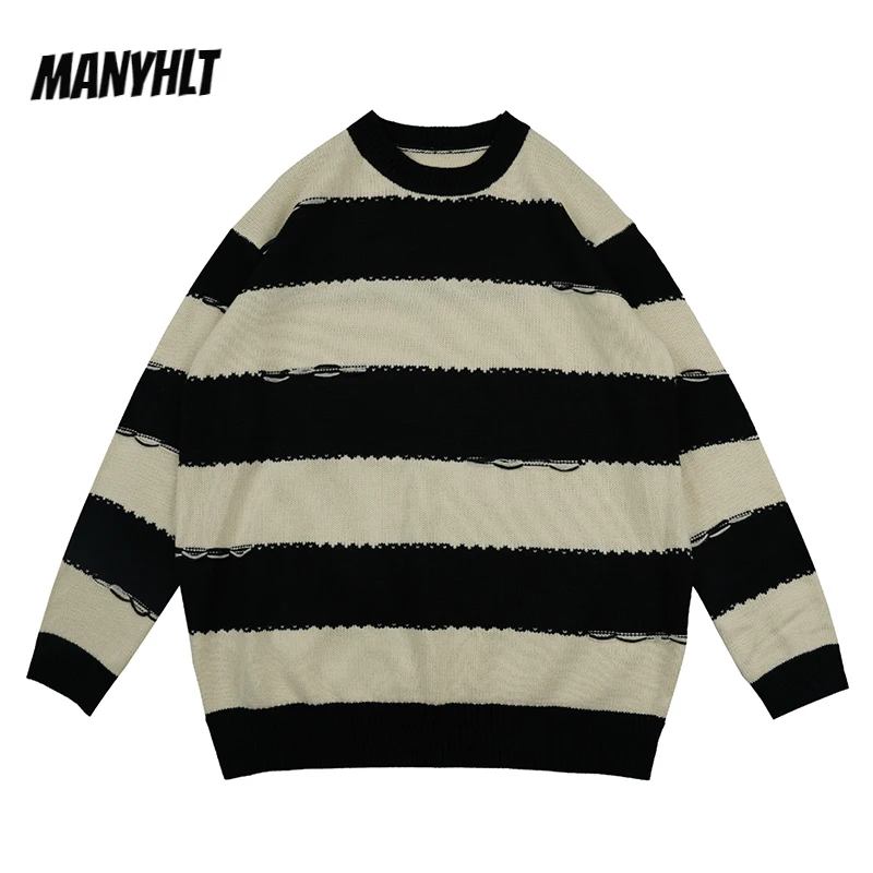 Retro Color Block Striped Crew Neck Pullover Mens Couple Sweaters Korean Fashion Spliced High Street Oversize Casual Sweater
Retro Color Block Striped Crew Neck Pullover Mens Couple Sweaters Korean Fashion Spliced High Street Oversize Casual Sweater
