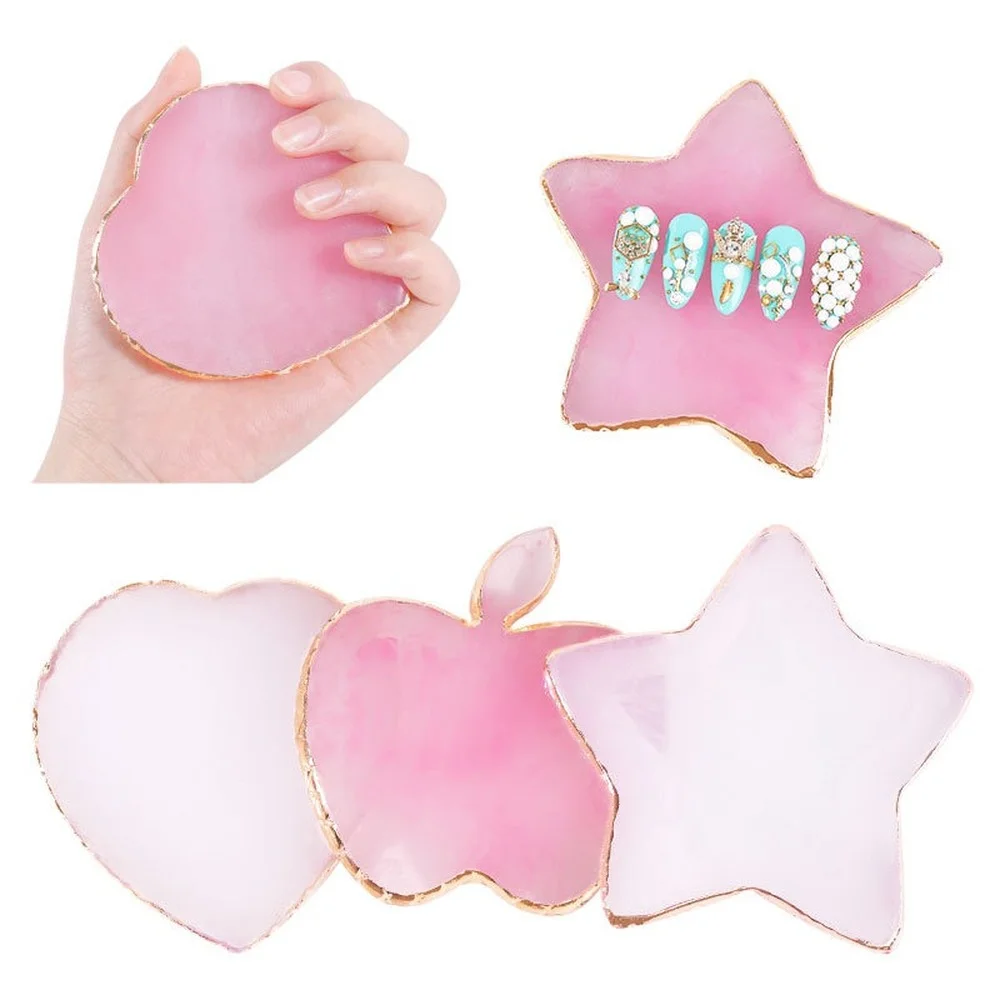 1Pc Resin Agate Nail Art Color Paint Palette Nail Display Board Nail Art Heart Shaped Star Plate Gel Polish Pallet Manicure Tool
1Pc Resin Agate Nail Art Color Paint Palette Nail Display Board Nail Art Heart Shaped Star Plate Gel Polish Pallet Manicure Tool