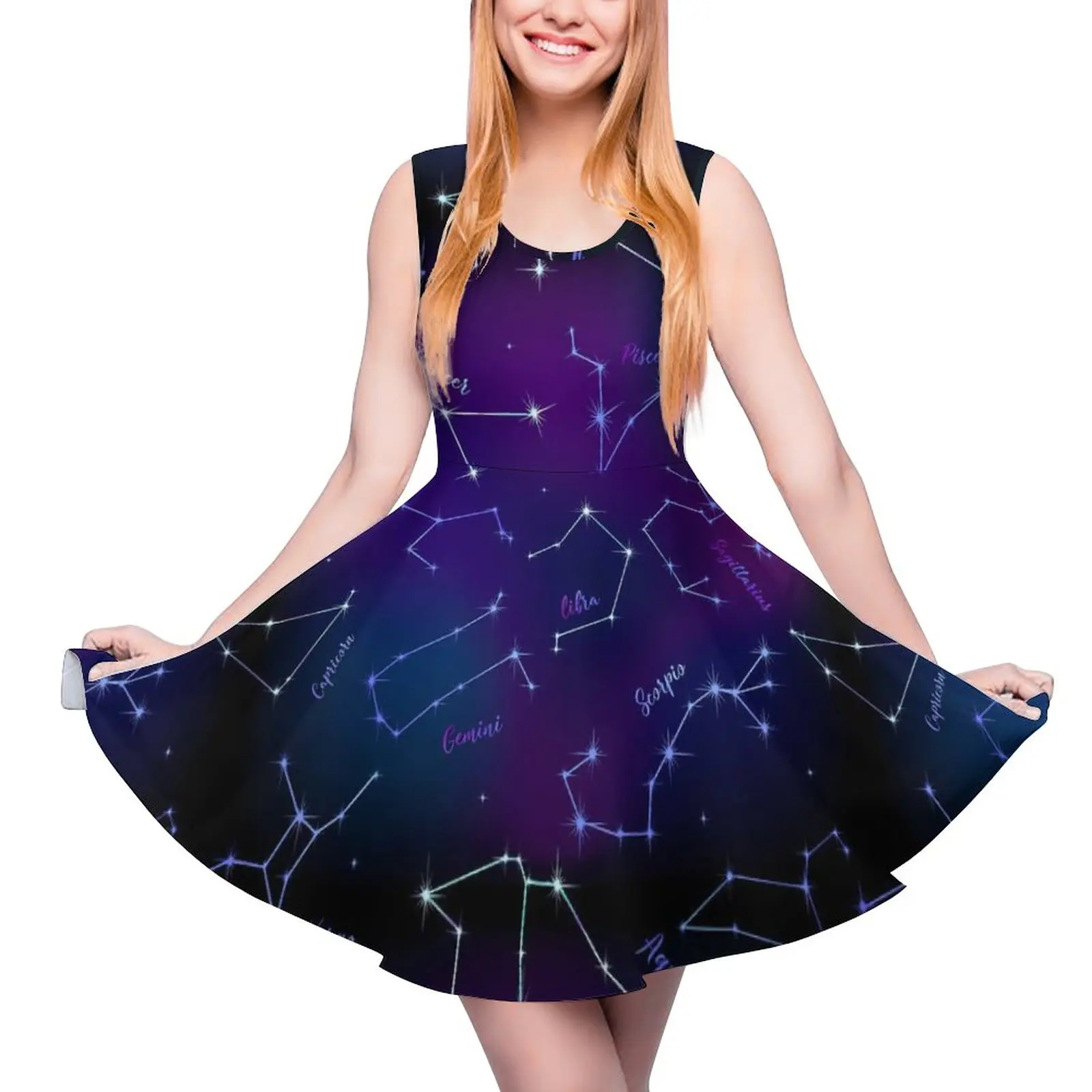 Astrology Print Dress Sleeveless Stars Space Casual Dresses Summer Women Big Size Pretty Custom Skate Dress
Astrology Print Dress Sleeveless Stars Space Casual Dresses Summer Women Big Size Pretty Custom Skate Dress