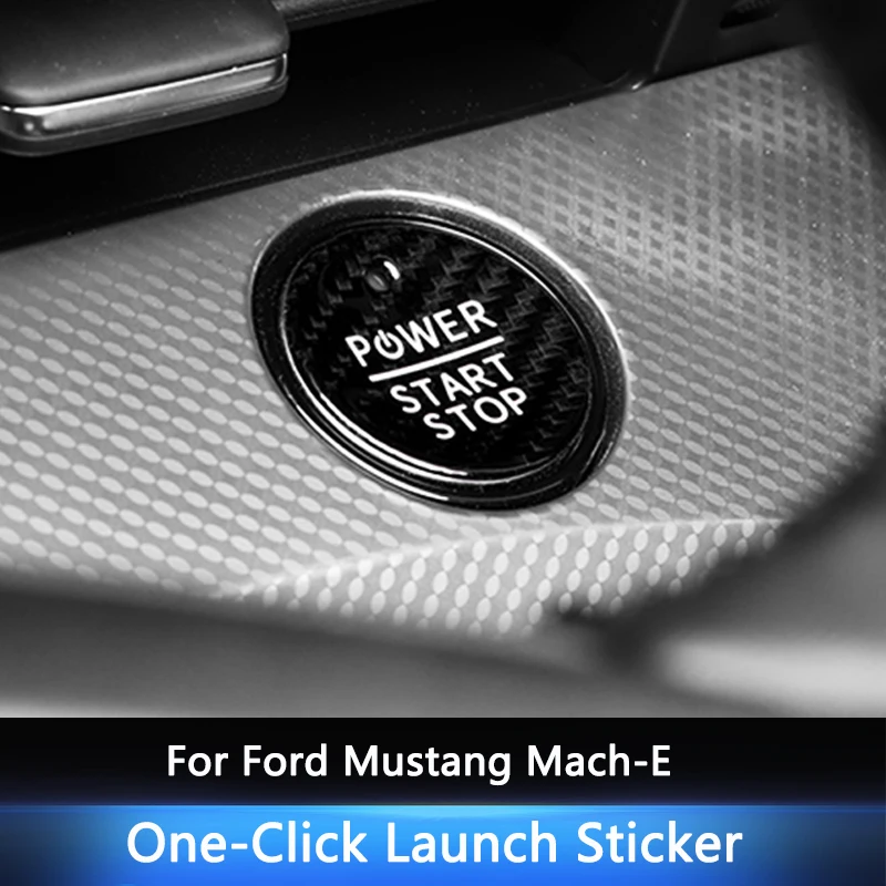 TAJIAN Car Engine Start Stop Switch Button Decorative Cover 1Pc Carbon Fiber One-click Launch Sticker For Ford Mustang Mach-E
TAJIAN Car Engine Start Stop Switch Button Decorative Cover 1Pc Carbon Fiber One-click Launch Sticker For Ford Mustang Mach-E