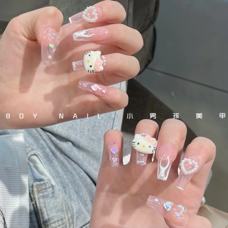 Hello Kitty Cartoon Dolls Handmade Three-Dimensional Nail Patch Anime Toy for Girls Toys Gift DIY Girl Kawaii Nail Sticker
Hello Kitty Cartoon Dolls Handmade Three-Dimensional Nail Patch Anime Toy for Girls Toys Gift DIY Girl Kawaii Nail Sticker