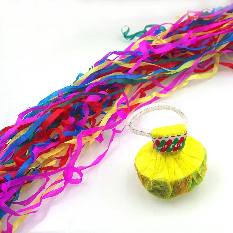 

10pcs Hand-thrown Ribbon Wedding Party Spider Silk Streamers Birthday Ribbon Bouquet Strip Atmosphere Props Magic Show Supplies