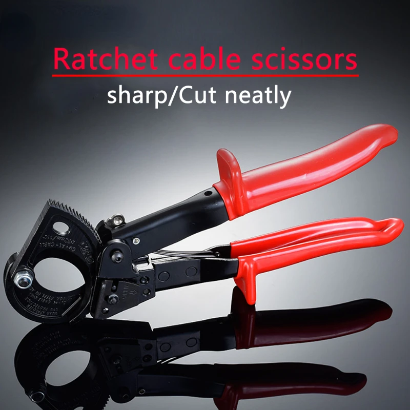 HS-325A 240mm² Ratchet Cable Cutter Copper Aluminum Shear Tools Ratcheting Germany Design Wire Cut Cutting Pliers
HS-325A 240mm² Ratchet Cable Cutter Copper Aluminum Shear Tools Ratcheting Germany Design Wire Cut Cutting Pliers