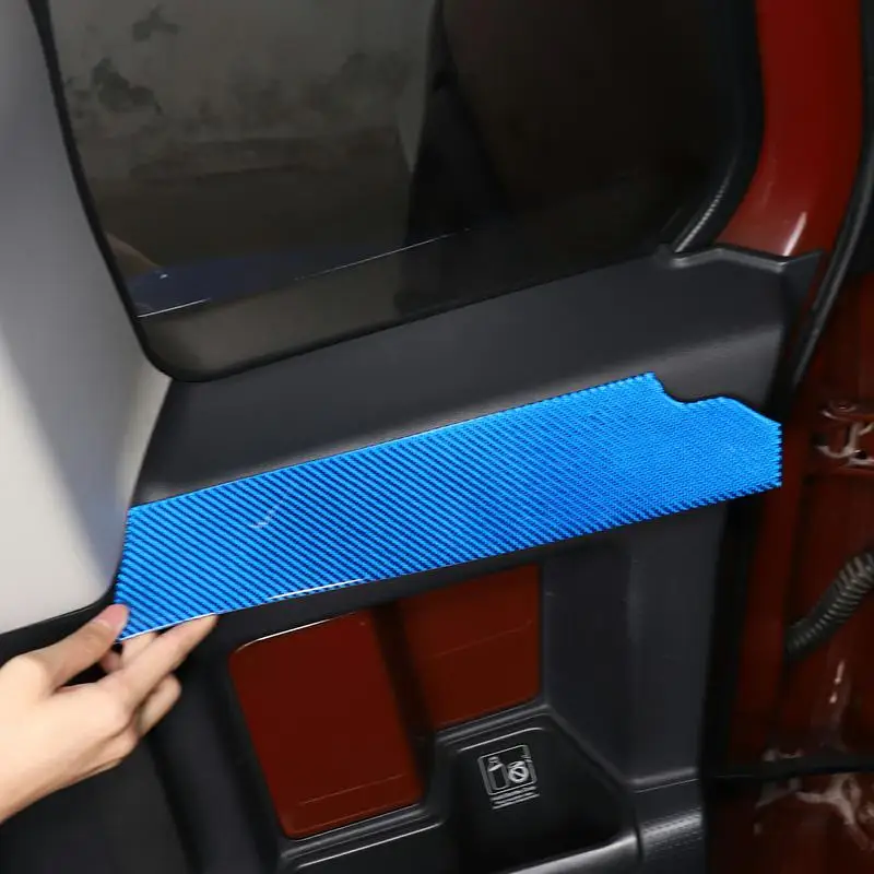 For Toyota FJ Cruiser 2007-2021 Soft Carbon Fiber Blue Car Rear Door Inner Window Strip Cover Trim Sticker Car Accessories
For Toyota FJ Cruiser 2007-2021 Soft Carbon Fiber Blue Car Rear Door Inner Window Strip Cover Trim Sticker Car Accessories