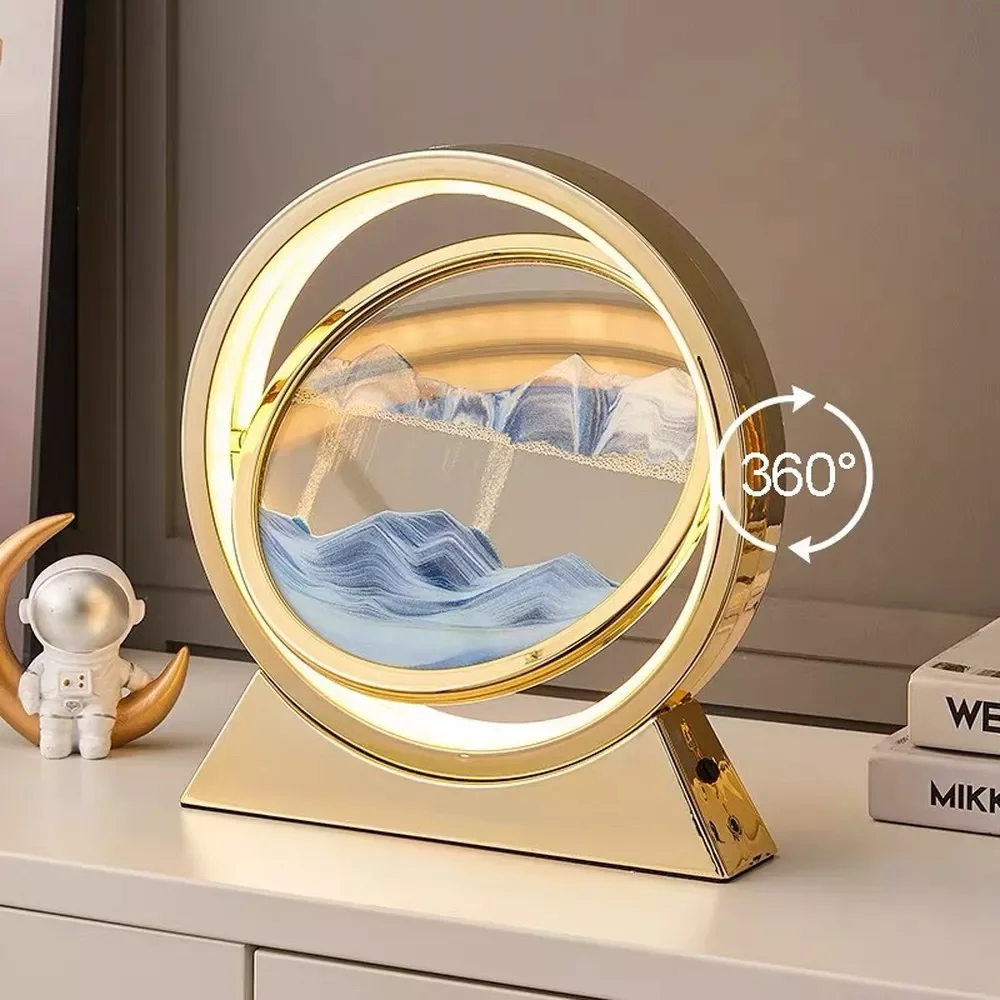 3D Hourglass LED Lamp Quicksand Moving Rotating Art Sand Scene Dynamic Living Room Decoration Accessories Modern Home Decor Gift
3D Hourglass LED Lamp Quicksand Moving Rotating Art Sand Scene Dynamic Living Room Decoration Accessories Modern Home Decor Gift