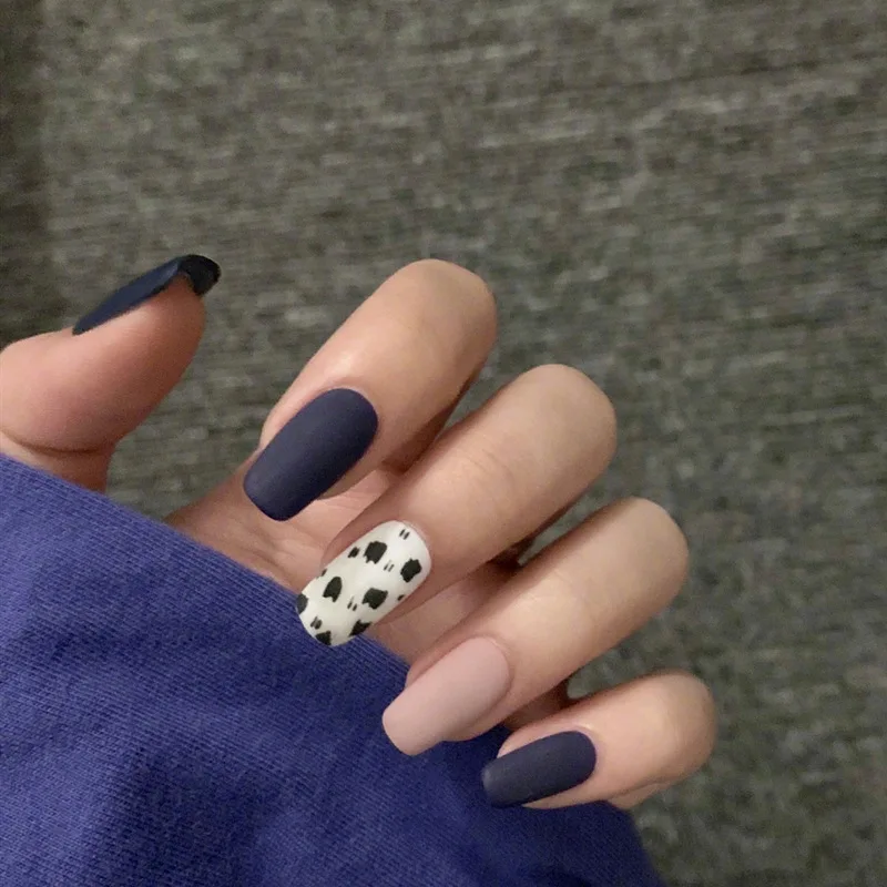 24 Pcs/box Finished Nails Leopard Print Pink Blue Ballet False Nails Can Be Worn By Pressing Removable Nails Full Set for Women
24 Pcs/box Finished Nails Leopard Print Pink Blue Ballet False Nails Can Be Worn By Pressing Removable Nails Full Set for Women