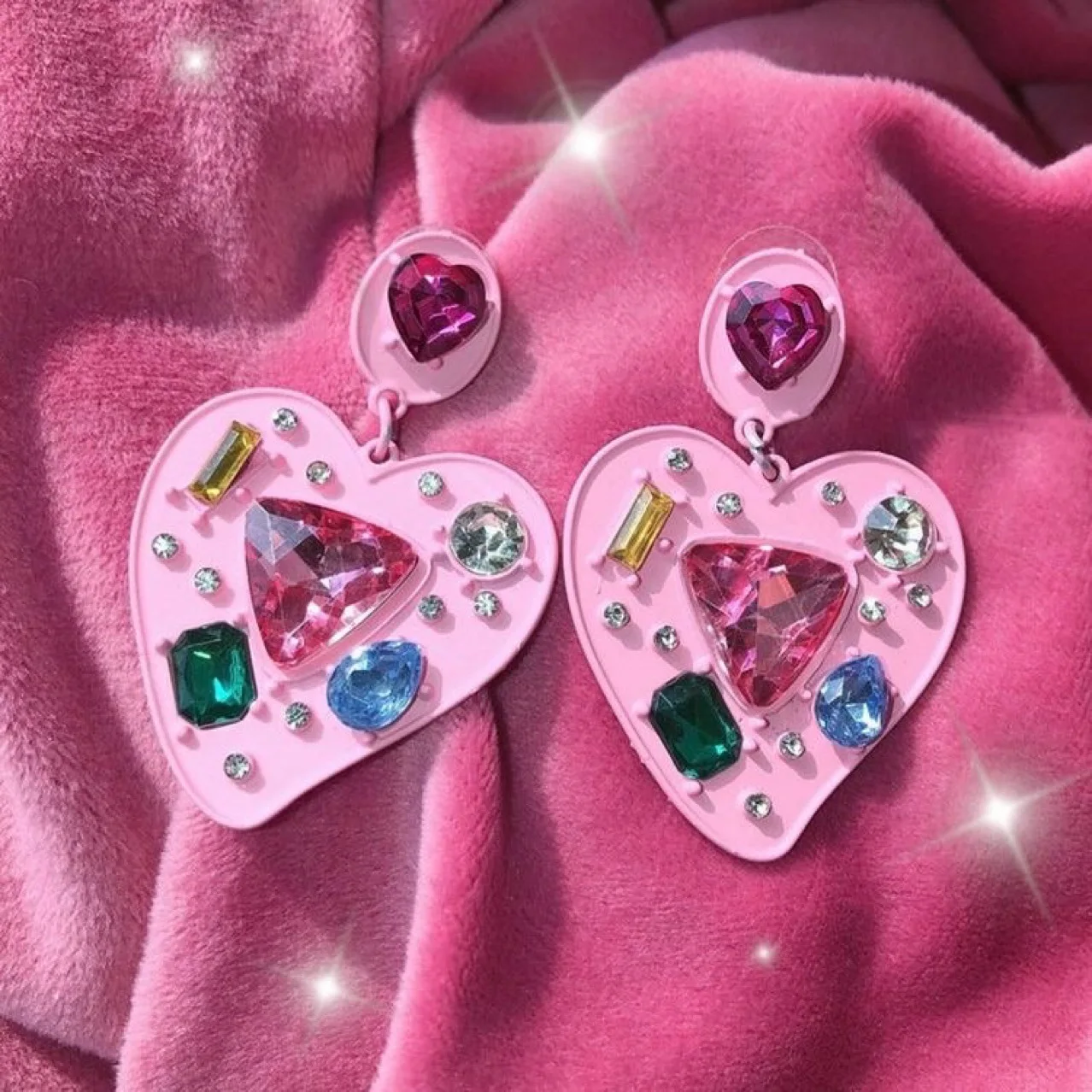 Colorful Stones Pink Love Heart Drop Earrings For Women Personality 2022 New Pendientes
Colorful Stones Pink Love Heart Drop Earrings For Women Personality 2022 New Pendientes