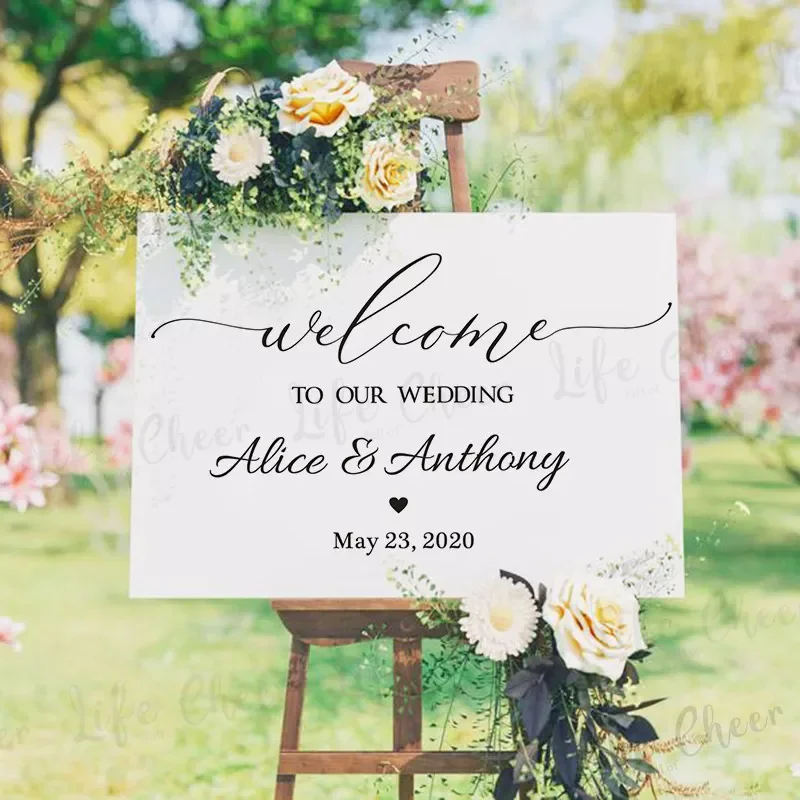 Welcome Wedding Sign Vinyl Sticker Personalized Any Texts Board Decals Anniversary Engagement Party Sign Mirror Vinyl Murals
Welcome Wedding Sign Vinyl Sticker Personalized Any Texts Board Decals Anniversary Engagement Party Sign Mirror Vinyl Murals