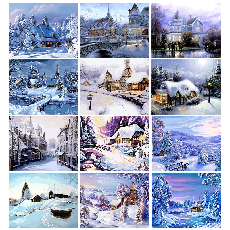 5D DIY Diamond Painting House Cross Stitch Scenery Diamond Embroidery Landscape Mosaic Kit Winter Handicraft Hobby Gift Wall Art
5D DIY Diamond Painting House Cross Stitch Scenery Diamond Embroidery Landscape Mosaic Kit Winter Handicraft Hobby Gift Wall Art