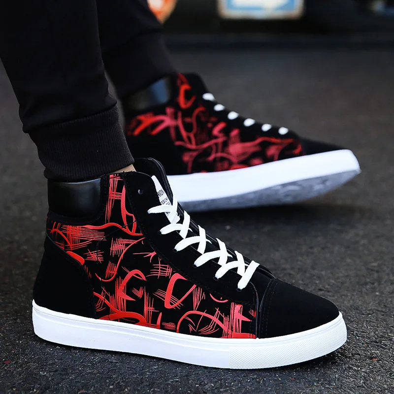 hot9 High top Sneakers Men Canvas Shoes Cool Street Shoes Young Male Sneakers Black Blue Red Mens Causal Shoes
hot9 High top Sneakers Men Canvas Shoes Cool Street Shoes Young Male Sneakers Black Blue Red Mens Causal Shoes