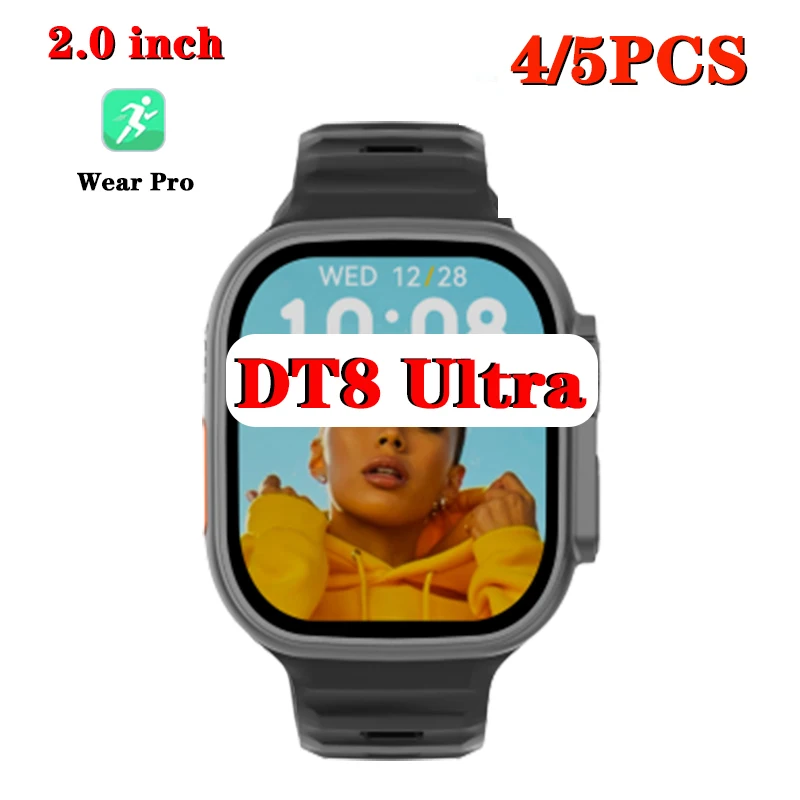 4/5 шт. DT8 ультра Смарт-часы 2/3/4/5/6 шт. оптовая продажа беспроводной зарядки NFC для женщин мужчин большой 2,0 дюймов 
4/5 шт. DT8 ультра Смарт-часы 2/3/4/5/6 шт. оптовая продажа беспроводной зарядки NFC для женщин мужчин большой 2,0 дюймов