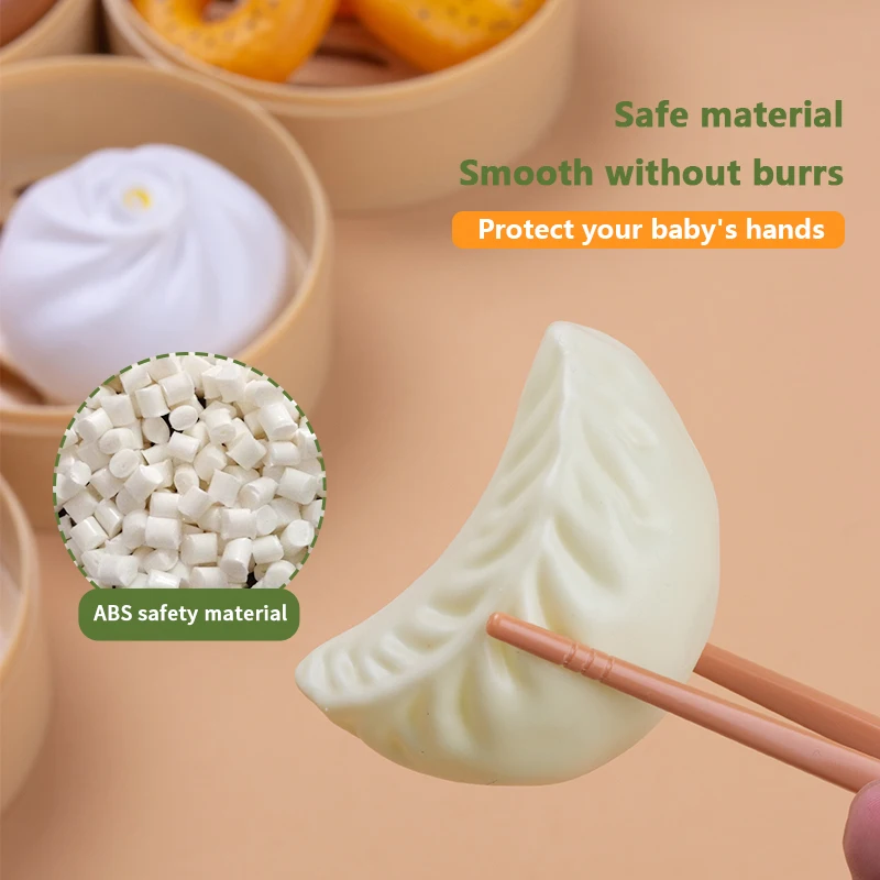 Simulation Breakfast Kids Pretend Play Kitchen Toys Miniature Steamer Buns Dumplings Chinese Food Children Educational Toys
Simulation Breakfast Kids Pretend Play Kitchen Toys Miniature Steamer Buns Dumplings Chinese Food Children Educational Toys