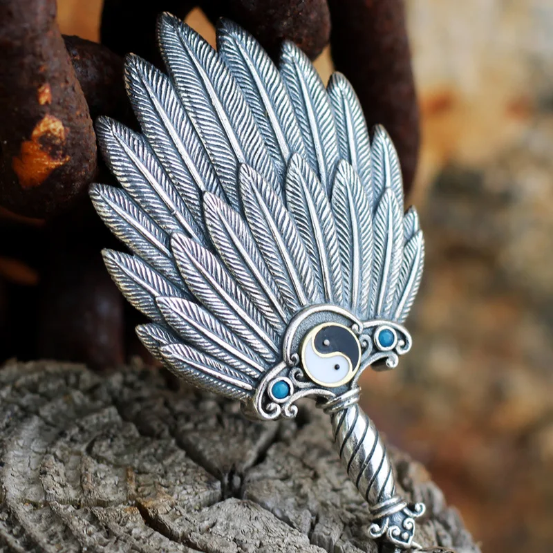 Vintage Silver Color Small Fan Pendant Necklace Unisex Long Pendant Sweater Chain Banquet Jewelry Accessories
Vintage Silver Color Small Fan Pendant Necklace Unisex Long Pendant Sweater Chain Banquet Jewelry Accessories