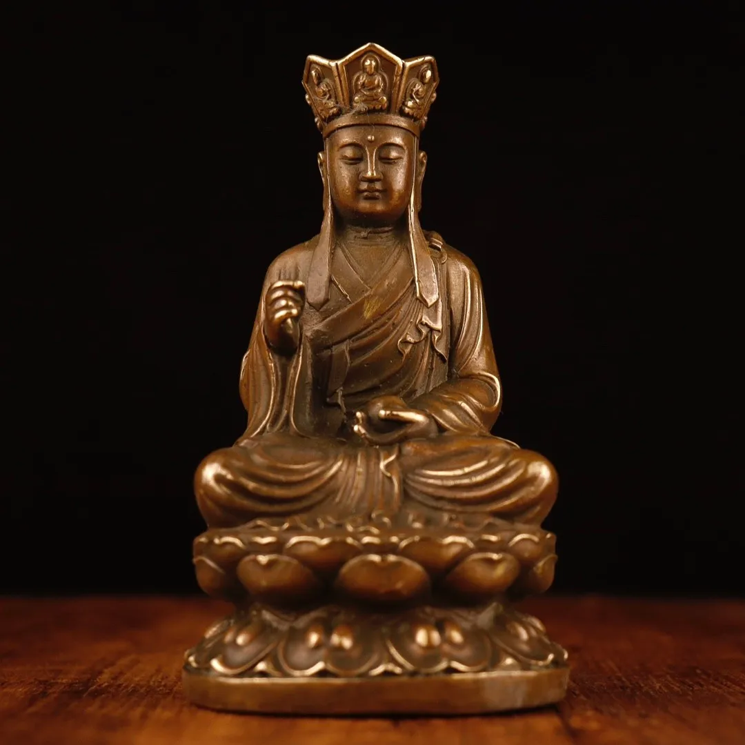 Brass Copper Ksitigarbha Bodhisattva Statue Ornament Home Decoration Accessories For Living Room Buddhism Prayer Supplies
Brass Copper Ksitigarbha Bodhisattva Statue Ornament Home Decoration Accessories For Living Room Buddhism Prayer Supplies