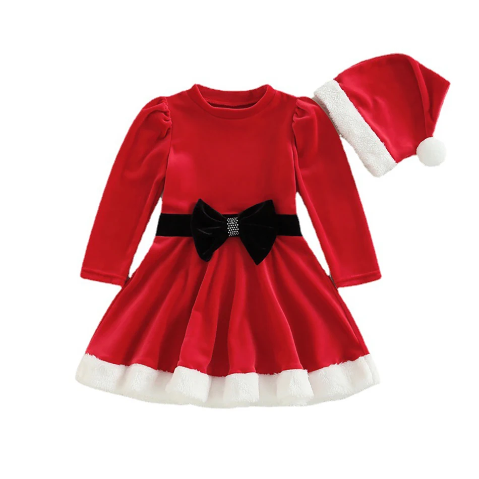 Christmas Girls Cosplay Red Dress Bow Sequins Tutu Party Dress Silver Fox fabric Long Sleeve Xmas Costumes For 1-5Years Kids
Christmas Girls Cosplay Red Dress Bow Sequins Tutu Party Dress Silver Fox fabric Long Sleeve Xmas Costumes For 1-5Years Kids