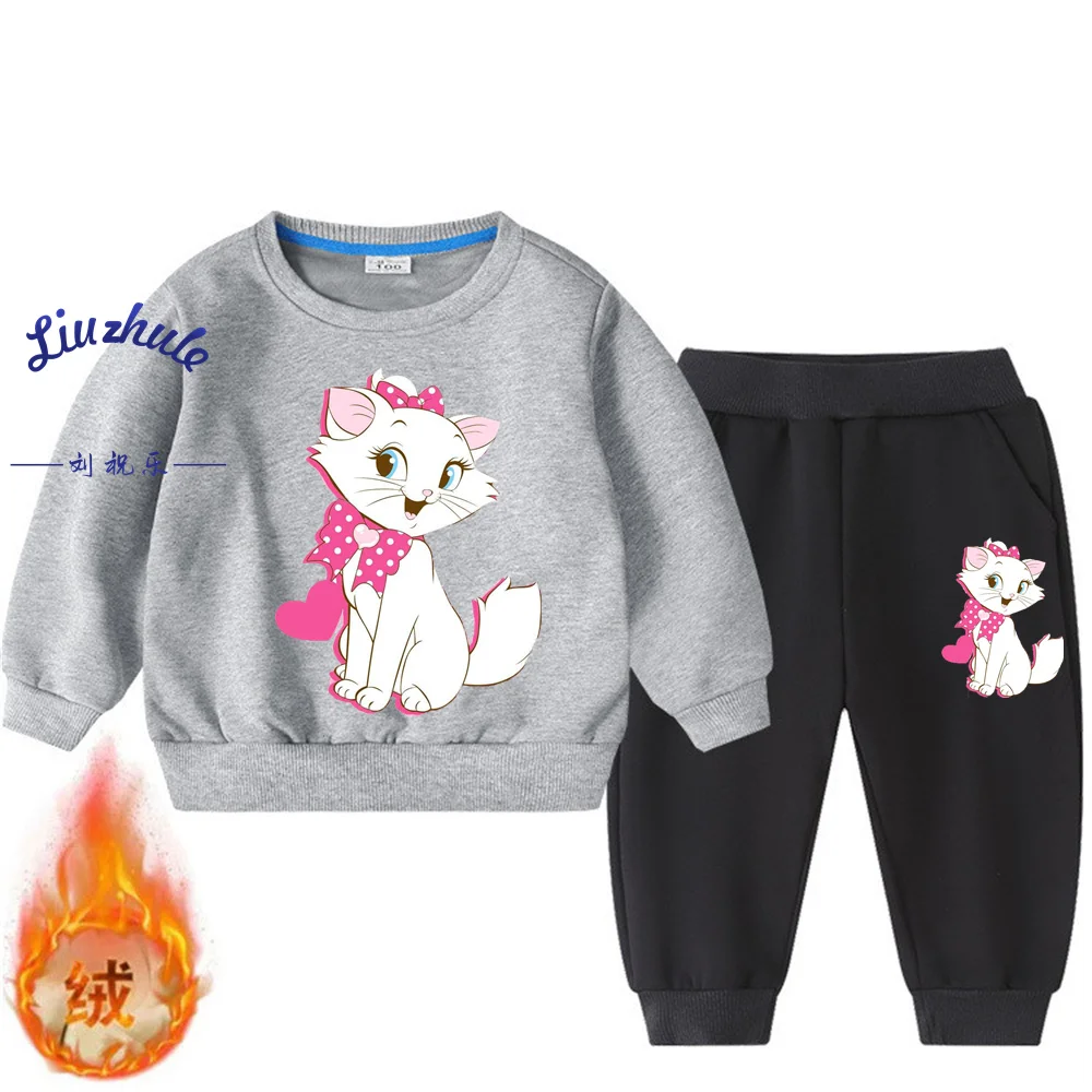 Mary cat Cute Kids winter Hoodies White black Yellow Sweatshirts Winter Baby Children's Clothes Teen Tops pants sets Tracksuit
Mary cat Cute Kids winter Hoodies White black Yellow Sweatshirts Winter Baby Children's Clothes Teen Tops pants sets Tracksuit