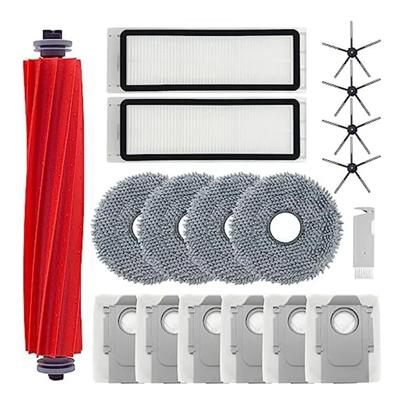 Mop Pads Main Side Brush Dust Bags Hepa Filter Spare Parts Kit Vacuum Accessories Set For Roborock Q Revo Robot Vacuum
Mop Pads Main Side Brush Dust Bags Hepa Filter Spare Parts Kit Vacuum Accessories Set For Roborock Q Revo Robot Vacuum
