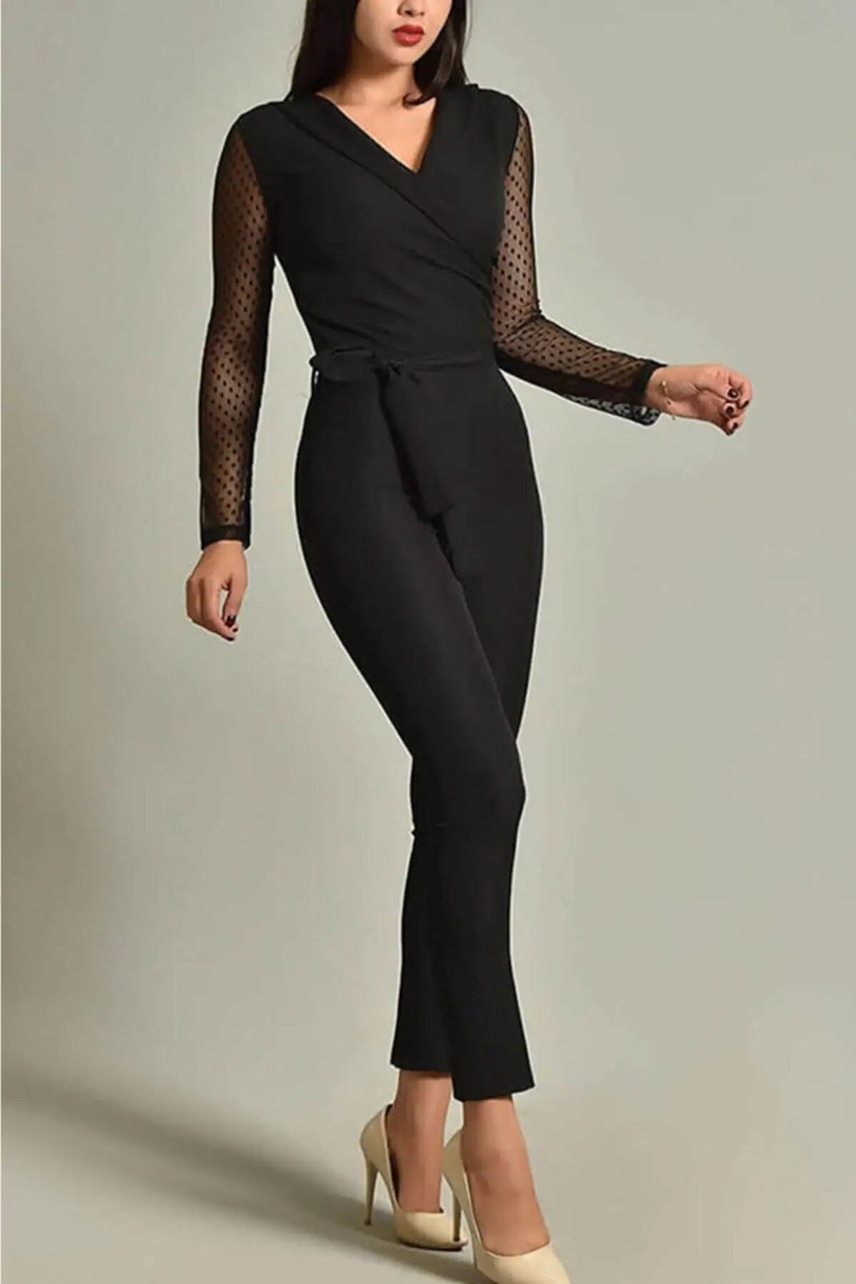 Women's Overalls Belt Detailed Long Sleeve Double Breasted Collar New Season Jumpsuit Hot Casual Fashion Jumpsuit
Women's Overalls Belt Detailed Long Sleeve Double Breasted Collar New Season Jumpsuit Hot Casual Fashion Jumpsuit