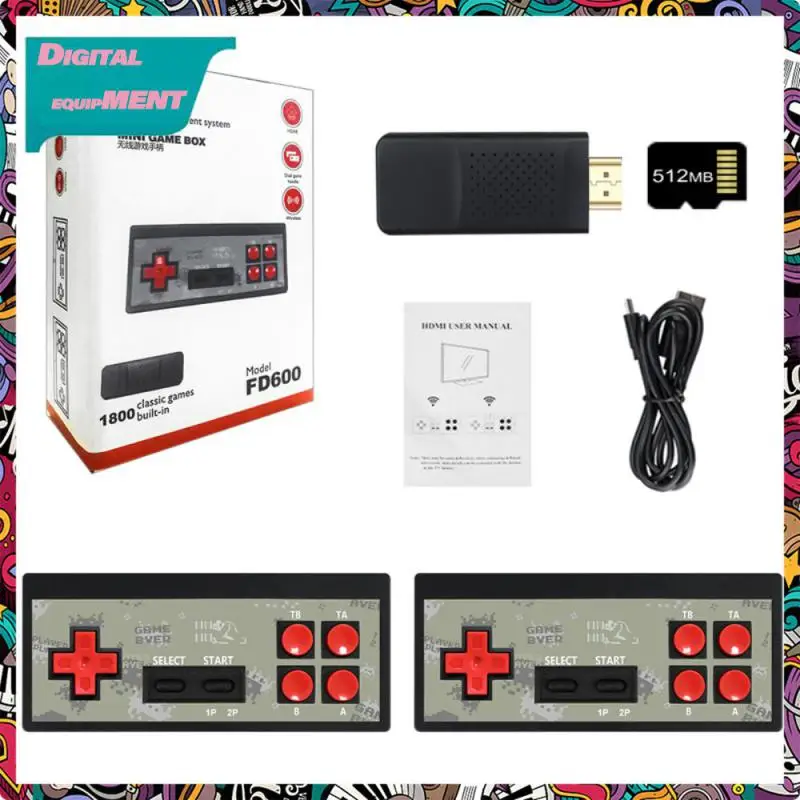1800 Classic Games Usb Video Game Console Wireless Gamepad Handheld Game Player Av Output Tv Game Console Fd600
1800 Classic Games Usb Video Game Console Wireless Gamepad Handheld Game Player Av Output Tv Game Console Fd600