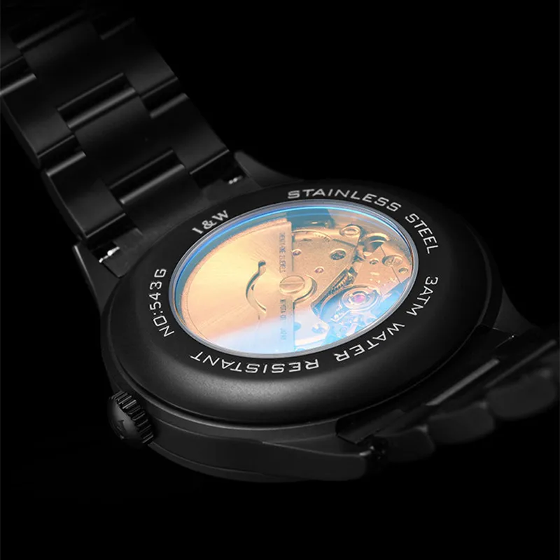 Швейцарский роскошный бренд I & W Carnival мужские часы Japan MIYOTA автоматические