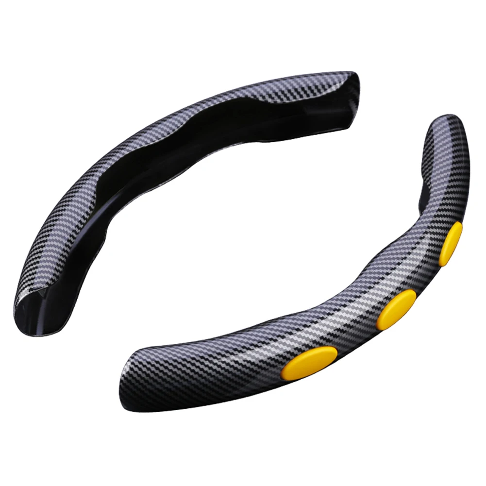 1Pair Carbon Black Fiber Silicone Steering Wheel Cover 38CM Anti Slip Car Steering Wheel Cover Booster Cover Auto Interior Decor
1Pair Carbon Black Fiber Silicone Steering Wheel Cover 38CM Anti Slip Car Steering Wheel Cover Booster Cover Auto Interior Decor
