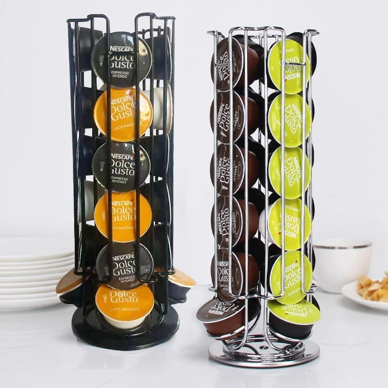24Cups Rotatable Nescafe Dolce Gusto Capsule Holder Metal Dolce Gusto Pods Holder Coffee Pod Holder Stand Storage Shelves Rack
24Cups Rotatable Nescafe Dolce Gusto Capsule Holder Metal Dolce Gusto Pods Holder Coffee Pod Holder Stand Storage Shelves Rack