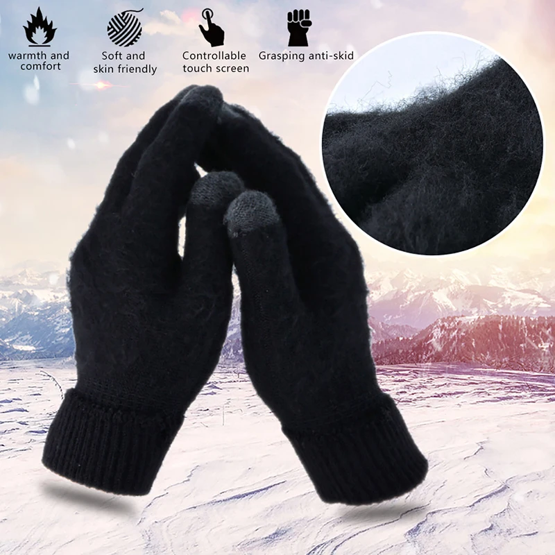 1Pair Men Thicken Knitted Gloves For Phone Screen Male Winter Autumn Warm Wool Cashmere Solid Gloves Men Mitten Business Gloves
1Pair Men Thicken Knitted Gloves For Phone Screen Male Winter Autumn Warm Wool Cashmere Solid Gloves Men Mitten Business Gloves