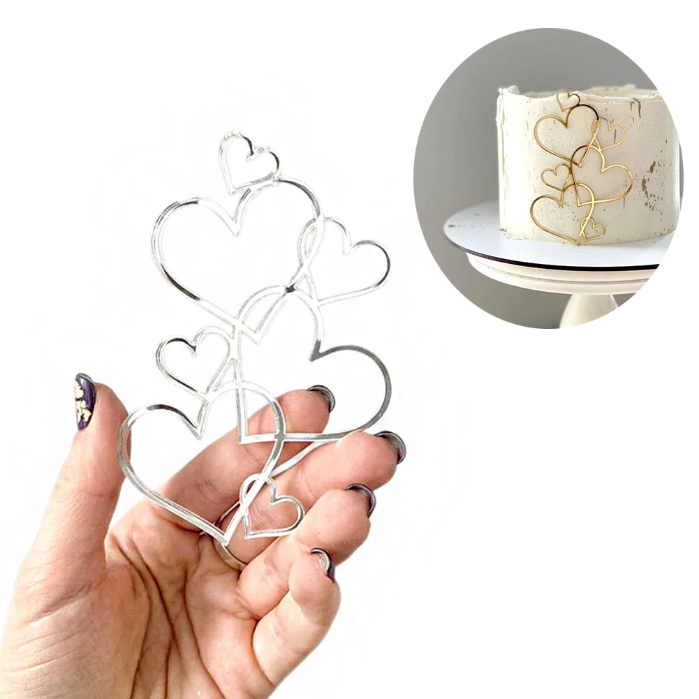 7 Hearts Wedding Cake Topper Minimalist Gold Silver Love Heart Cake Decoration Valentine's Day Dessert Party Decoration
7 Hearts Wedding Cake Topper Minimalist Gold Silver Love Heart Cake Decoration Valentine's Day Dessert Party Decoration