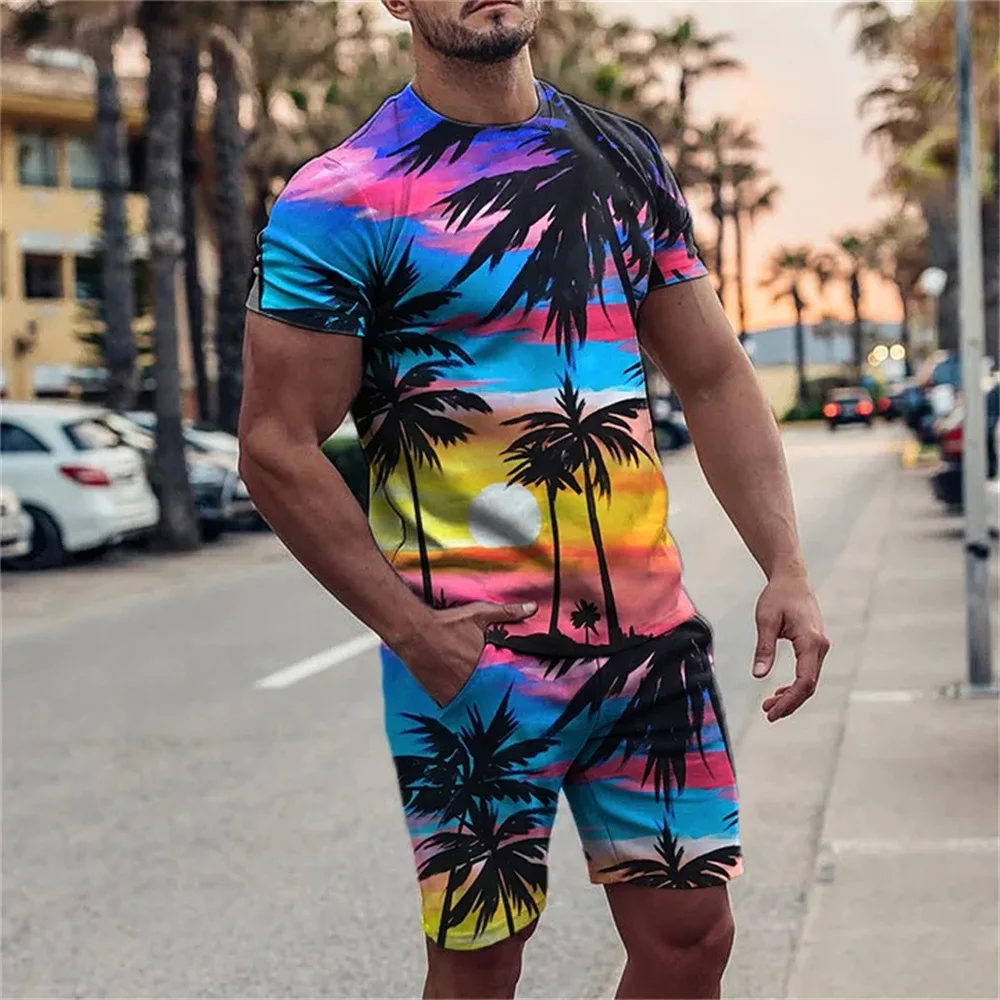 New Summer Streetwear Men's Jogging Sportswear Hawaiian Style Oversized 3d Printed T-Shirt Shorts Men's T-Shirt Fashion Outfit
New Summer Streetwear Men's Jogging Sportswear Hawaiian Style Oversized 3d Printed T-Shirt Shorts Men's T-Shirt Fashion Outfit