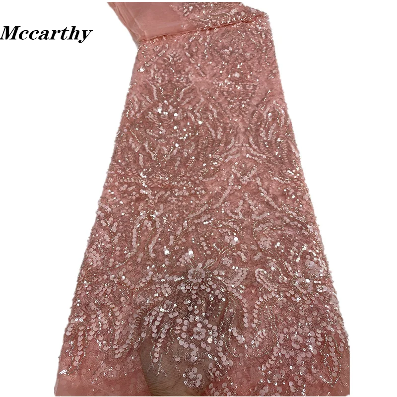 African Beads Lace Fabric 2022 High Quality Lace Pink Nigerian Lace Fabrics Luxury Sequins French Tulle Lace Fabric For Wedding
African Beads Lace Fabric 2022 High Quality Lace Pink Nigerian Lace Fabrics Luxury Sequins French Tulle Lace Fabric For Wedding