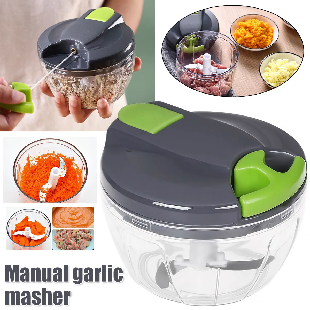 Garlic Cutter Manual Hand Pull Vegetable Garlic Fruits Chopper Chopper Portable 520ml Onions Food String Food For Mincer Ginger
Garlic Cutter Manual Hand Pull Vegetable Garlic Fruits Chopper Chopper Portable 520ml Onions Food String Food For Mincer Ginger