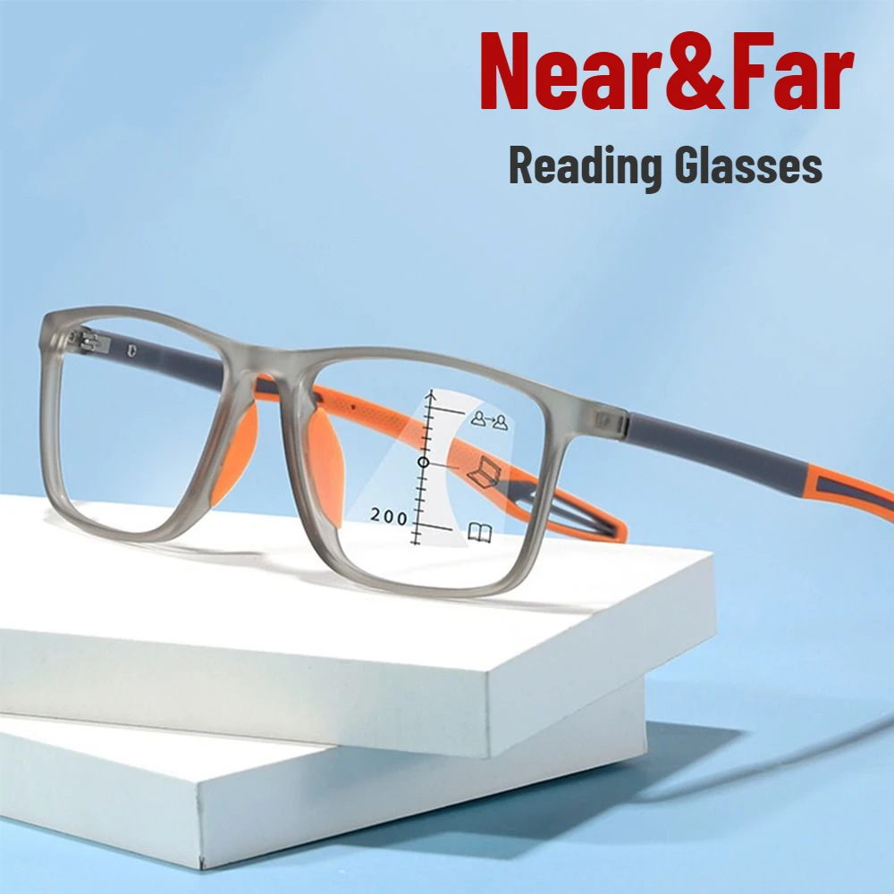 TR90 Anti-blue Light Multifocal Reading Glasses for Men Women Progressive Near Far Eyewear Ultralight Sports Farsight Eyeglasses
TR90 Anti-blue Light Multifocal Reading Glasses for Men Women Progressive Near Far Eyewear Ultralight Sports Farsight Eyeglasses