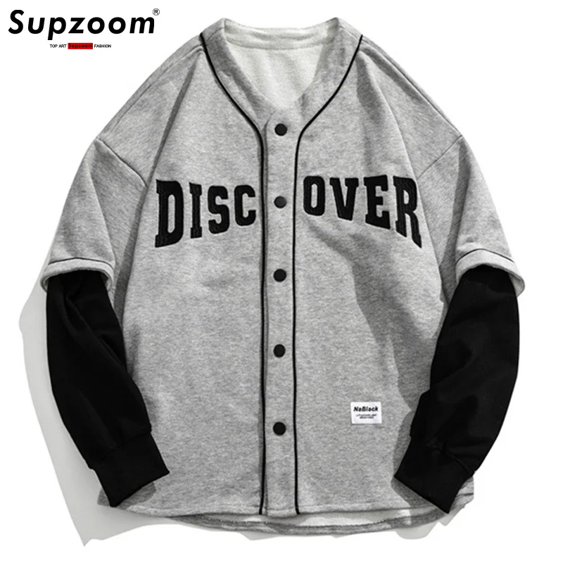 Street 2023 Autumn Trend Print Two-piece Cardigan Coat Cotton Single Breasted Rib Sleeve V-neck Embroidery Loose Bomber Jacket
Street 2023 Autumn Trend Print Two-piece Cardigan Coat Cotton Single Breasted Rib Sleeve V-neck Embroidery Loose Bomber Jacket